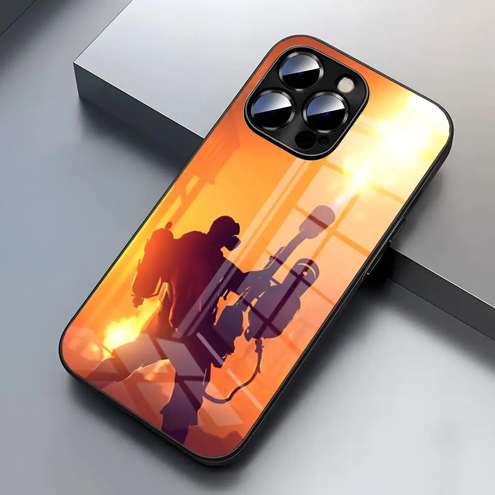 Team Fortress 2 Phone Case For IPhone 15 Pro 16 15 14 13 12 11 Mini X XS XR Max 6 8 Plus SE 2020 Glass Design Cove