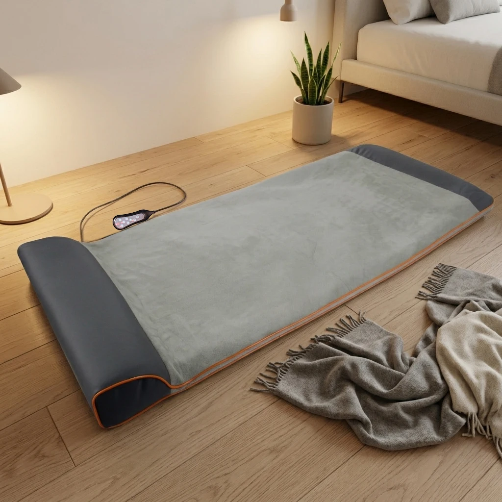 Factory Wholesale Electric Vibration Heating Yoga Massage Mattress Full Body Vibrating System Mattress Massage For Home Office
