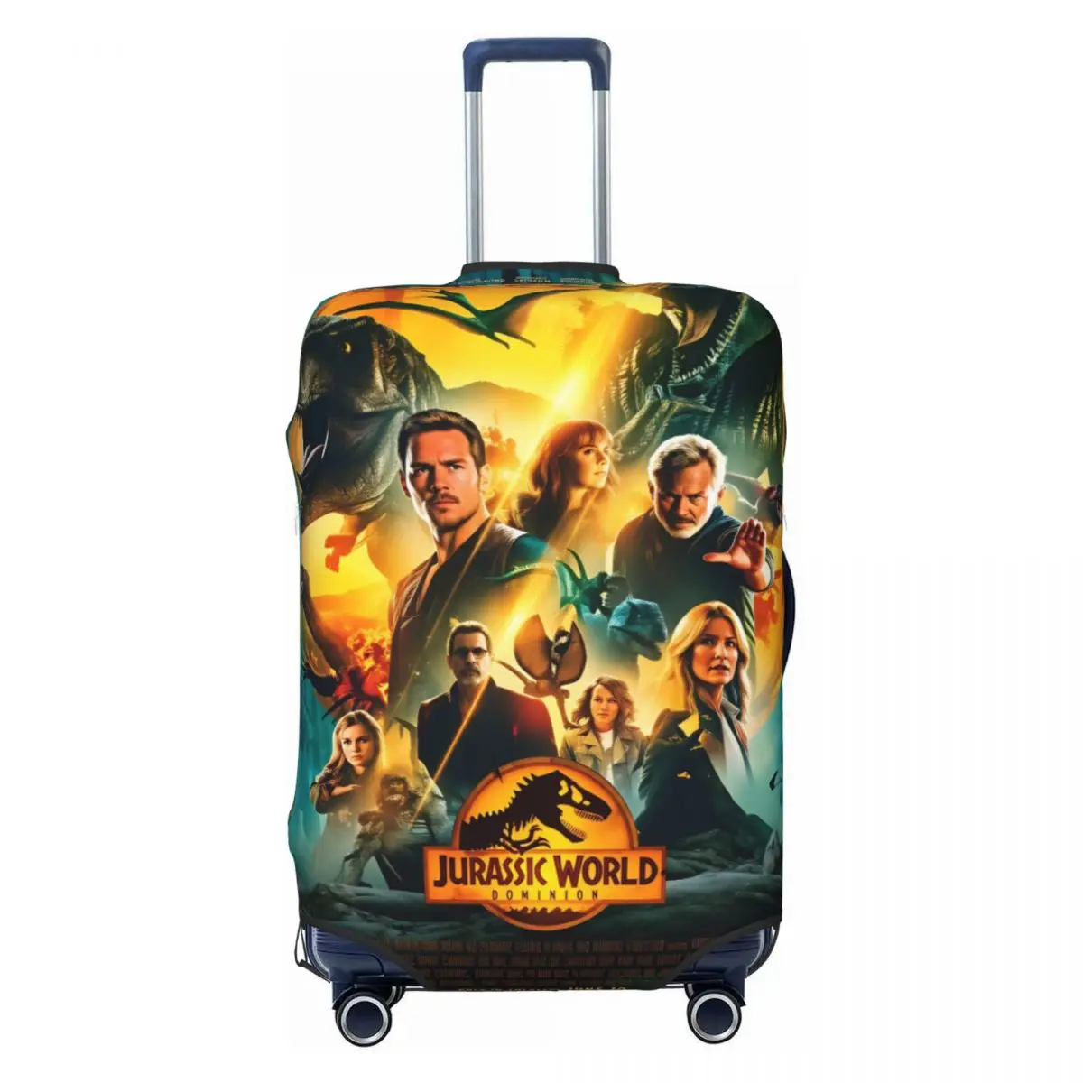 

Jurassic Rebirth Dinosaurs Attack World Suitcase Cover Cruise Trip Protection Flight Useful Luggage Supplies
