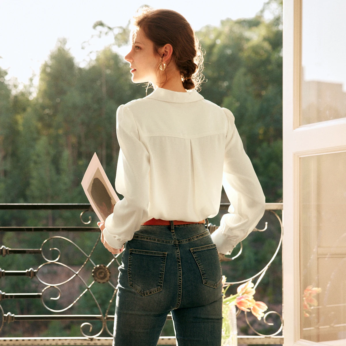 OLrain Professional Shirt Women's Autumn 2025 New Korean Design French Long sleeve Bow Shirt Elegant Simple Tops O22CC59293