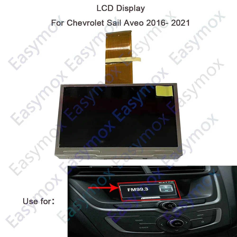 Display for Chevrolet Sail Aveo 2016 2017 2018 2019 2020 2021 Radio Screen LCD Display Repair