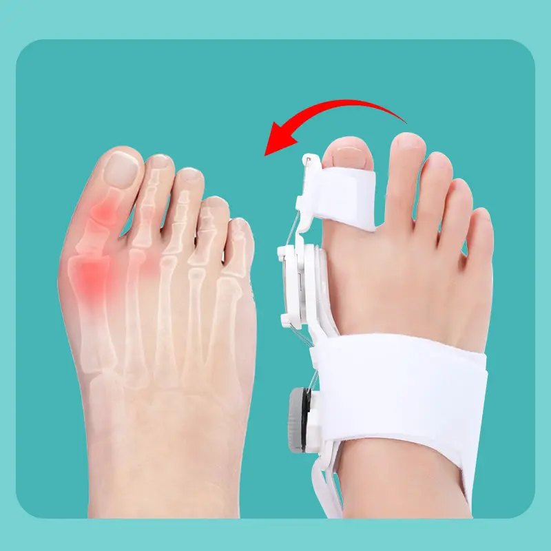 Adjustable Silicone Toe Corrector Thumb, Valgus Toe Splitter Fixing Braces Protrusion of Big Foot