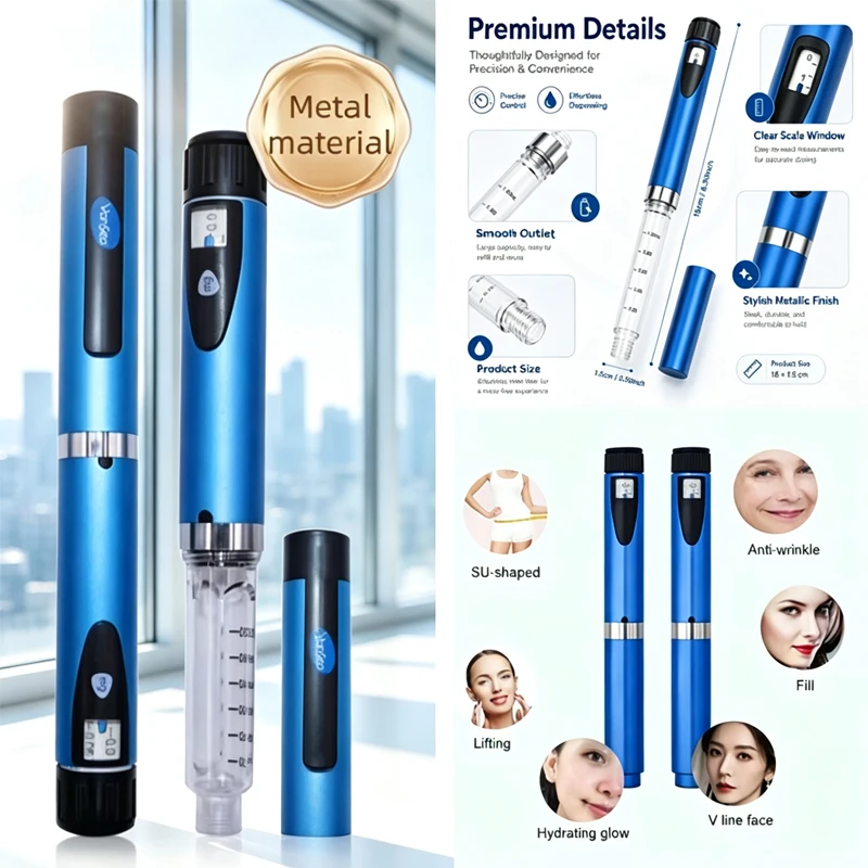 Reusable Magic Pen Peptide V2 Injector Multicolor Beauty Dosing Pen Professional Wrinkle Removal Beauty Injection Tool -**&