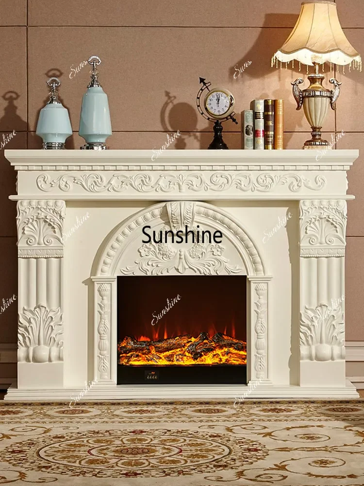 

Y5/1.8 Mio decorative solid wood electric mantel carved TV cabinet