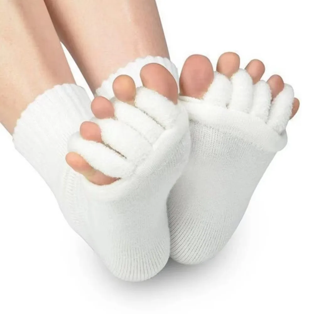 Toe Separation Yoga Multi Color Optional Toe Separation Socks Soft and Breathable Foot Soothing Five Finger Socks Toe Correction