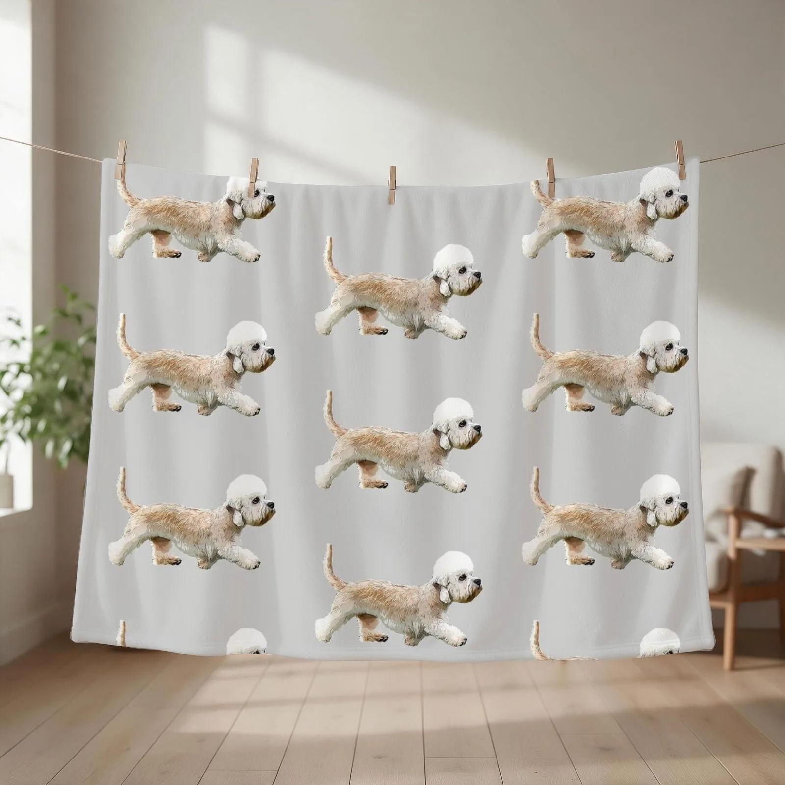 Dandie Dinmont terrier Throw Blanket