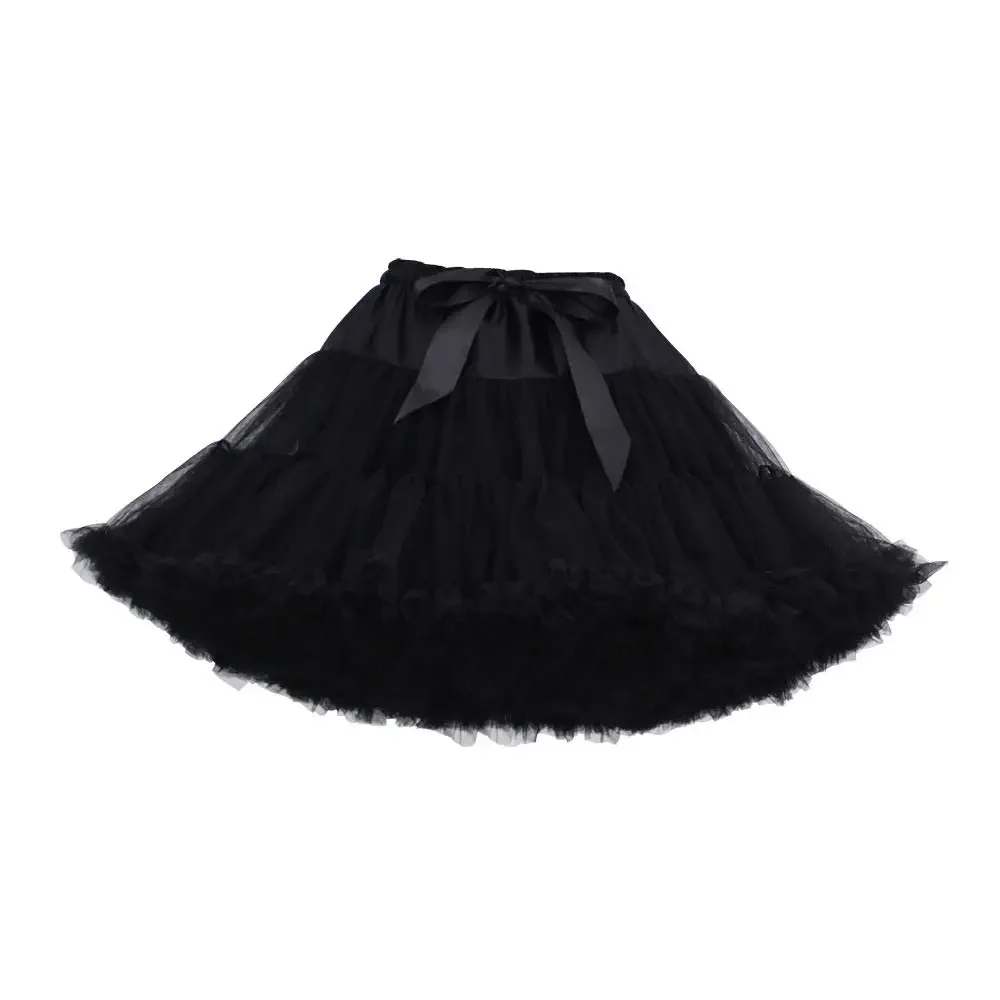 

Women's Tulle Petticoat Tutu Party Multi-Layer Puffy Cosplay Skirt, Length 40cm, Waist 56-100cm