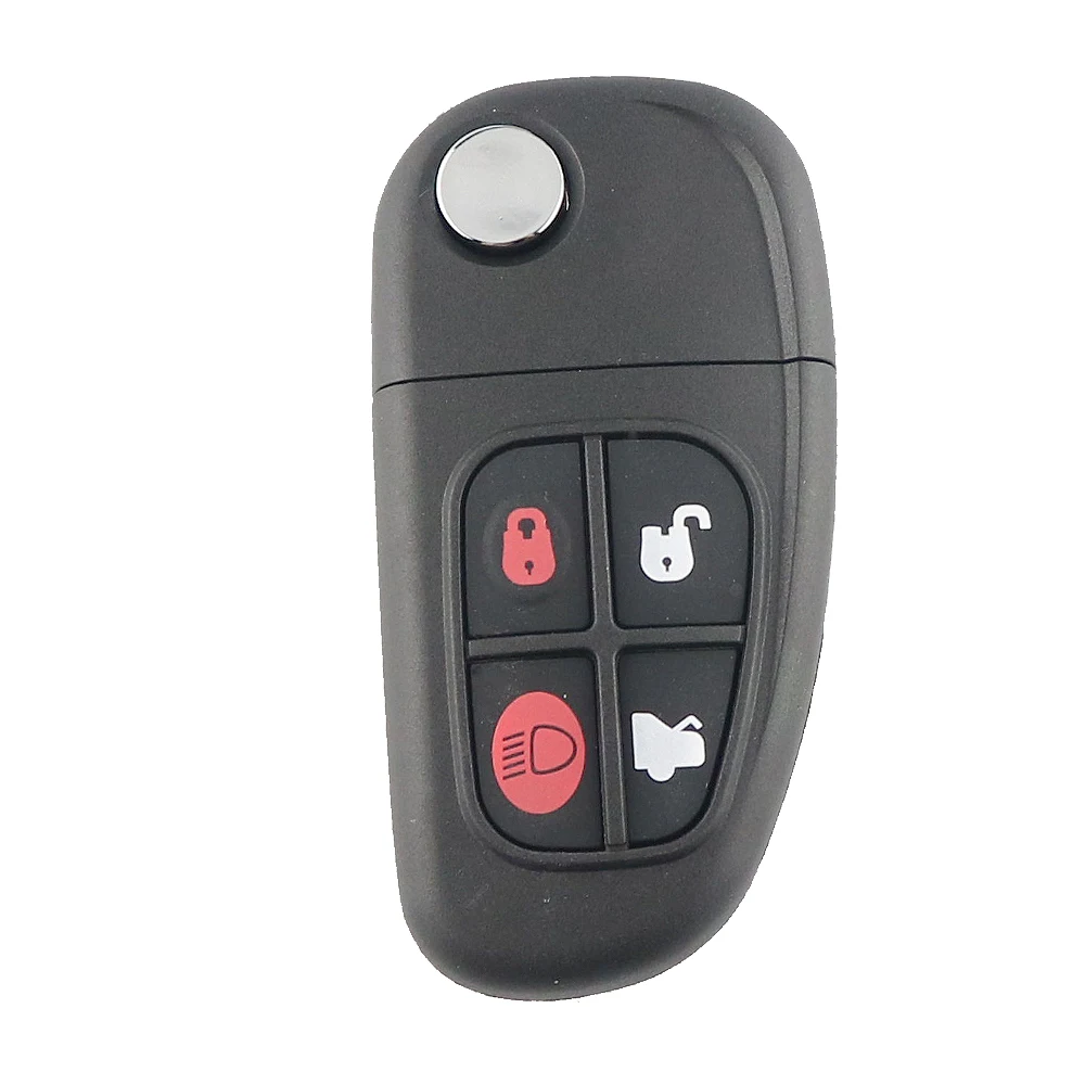 Coque de clé de voiture à distance pour salariés, type X, type S, XJ, XJR, XKR, XF, XK, XJ8, E, 1999-2009, Smart Key Case, No Logo, 4 B, Individual