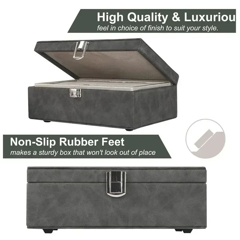 Faraday Box for Car Keys RFID Key Fob Protector Signal Blocking Case Shielding Car Pouch Key Wallet Case Storage Box