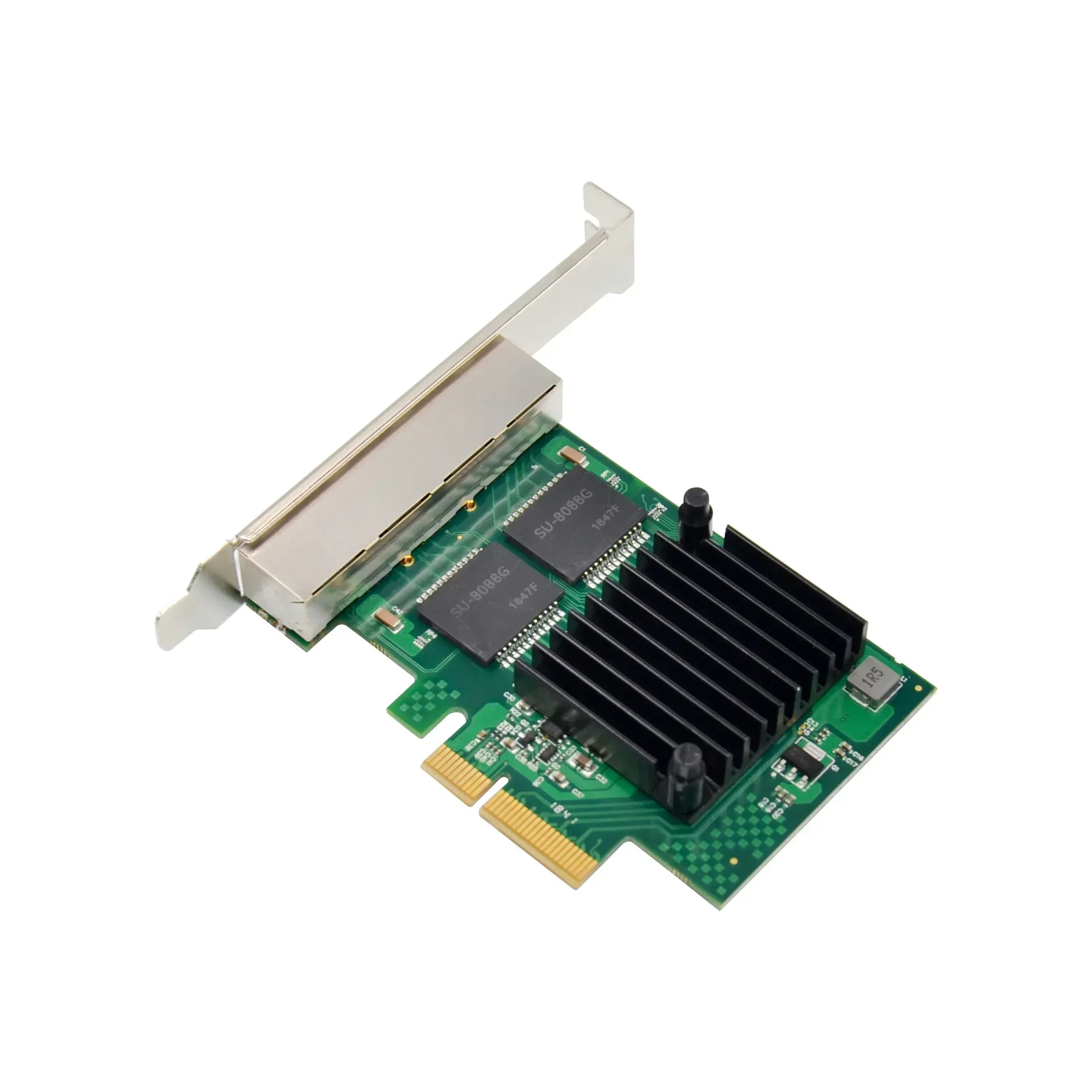 Chip Intel I350AM4 Quad-Port Sfp Gigabit Ethernet Server PCI Express 4 Port PCIE X4 RJ45 Lan Adaptor Kartu Jaringan