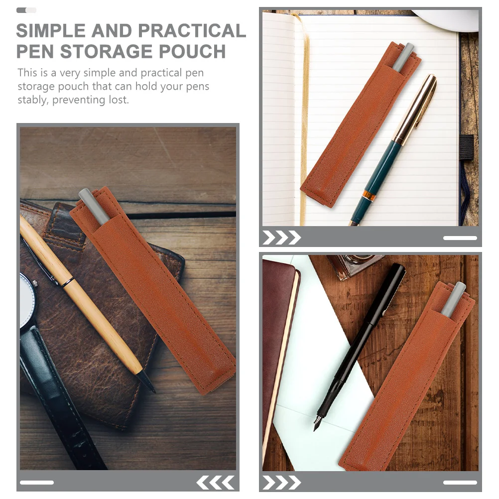 4Pcs Pen Holder for Notebook Elastic Band Pen Sleeve Journal Pencil Holder Pouch Storage Bag for Students Teachers Stationery