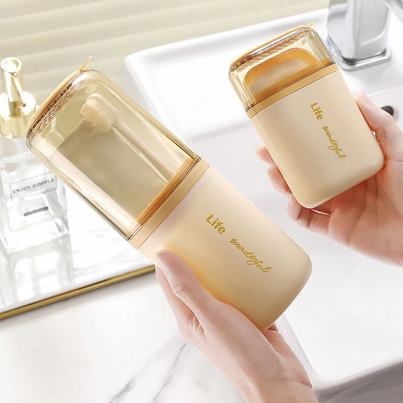 

Travel Toothbrush Toothpaste Storage Case Box Soap Container Dish Tray Camping Portable Toiletries Storage Organizer Accessory