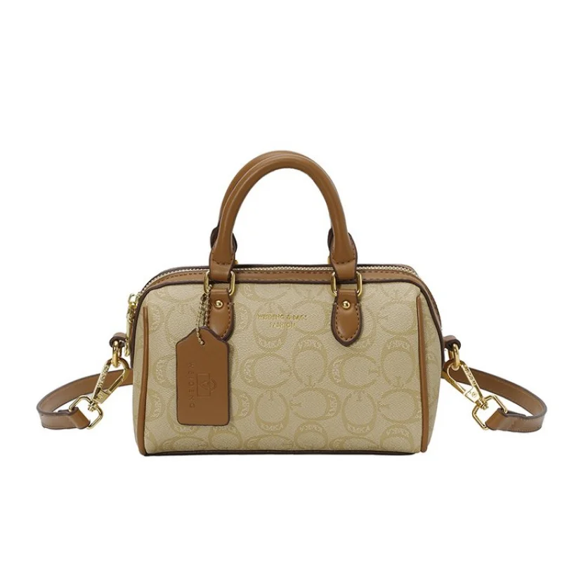 

Elegant Ladies Handbag Made Of Petunia-Patterned Leather Featuring Elegant Casual Vintage Daily Style​