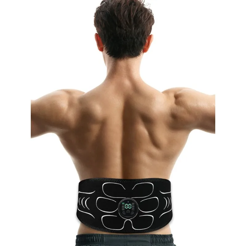 EMS Muscle Stimulator Abdominal Trainer Lazy Fitness Belt Home Full Body Workout Strength Training Shaping Gear