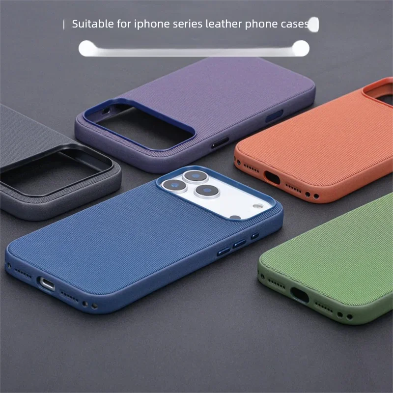 حافظة مغناطيسية من القماش المنسوج التقني لهاتف آيفون 17 برو ماكس، غطاء ممتاز مع زر إغلاق كاميرا AI، رسوم متحركة منبثقة #3