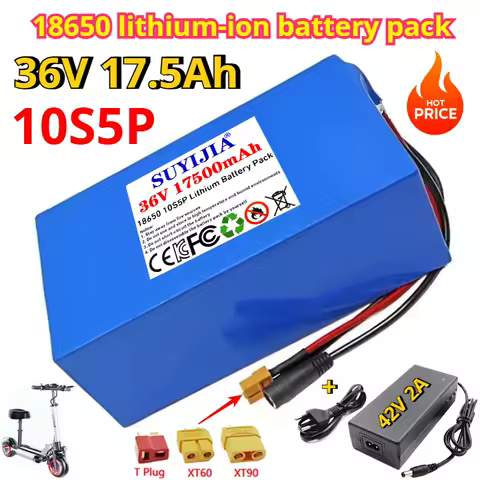 10S5P 36V 17500mAh Electric Scooter Lithium Battery 18650 battery pack 36V 17.5Ah Electric Scooter Electric Scooter Battery