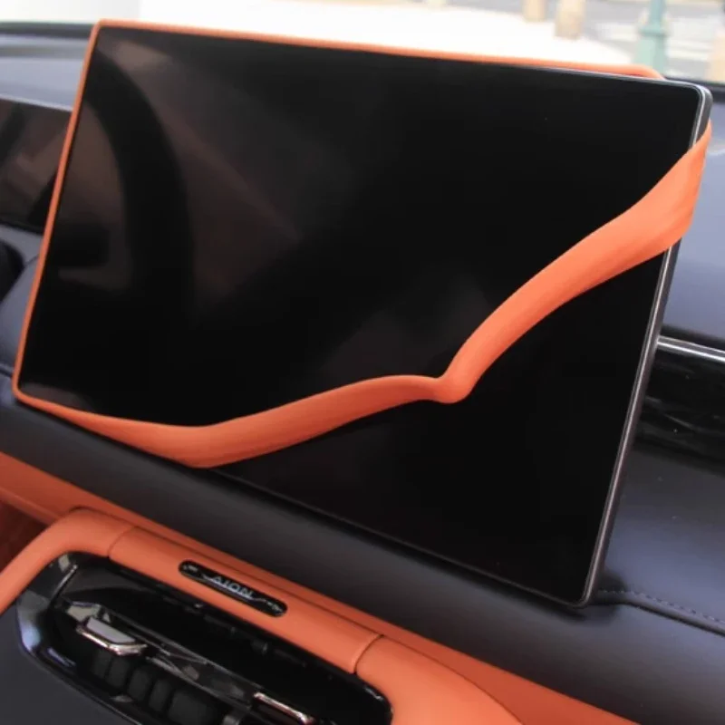 

For AION RT Central Control Screen Silicone Protective Cover Anti-skid and Scratch-proof Silicone Cover Modification Accessories