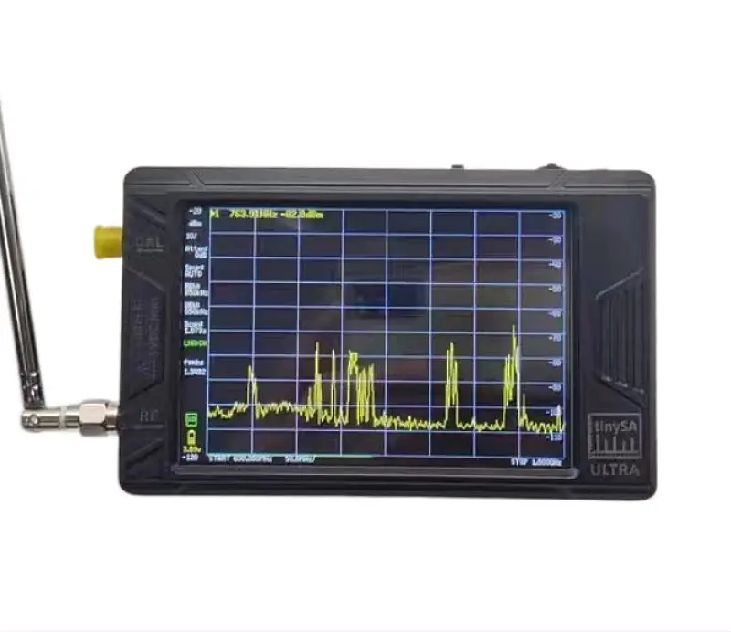 Original tinysa ultra 100khz-5.3ghz 4 polegada display à mão pequeno analisador de espectro rf gerador com bateria