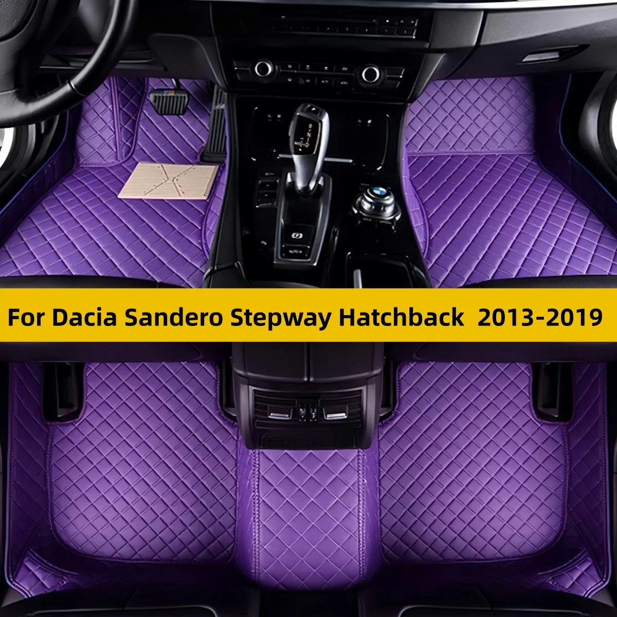 Car Floor Mats Fit For Dacia Sandero Stepway Hatchback 2013 2015 2016 2018 2019 Waterproof Anti‑Dirt Auto Interior Carpets