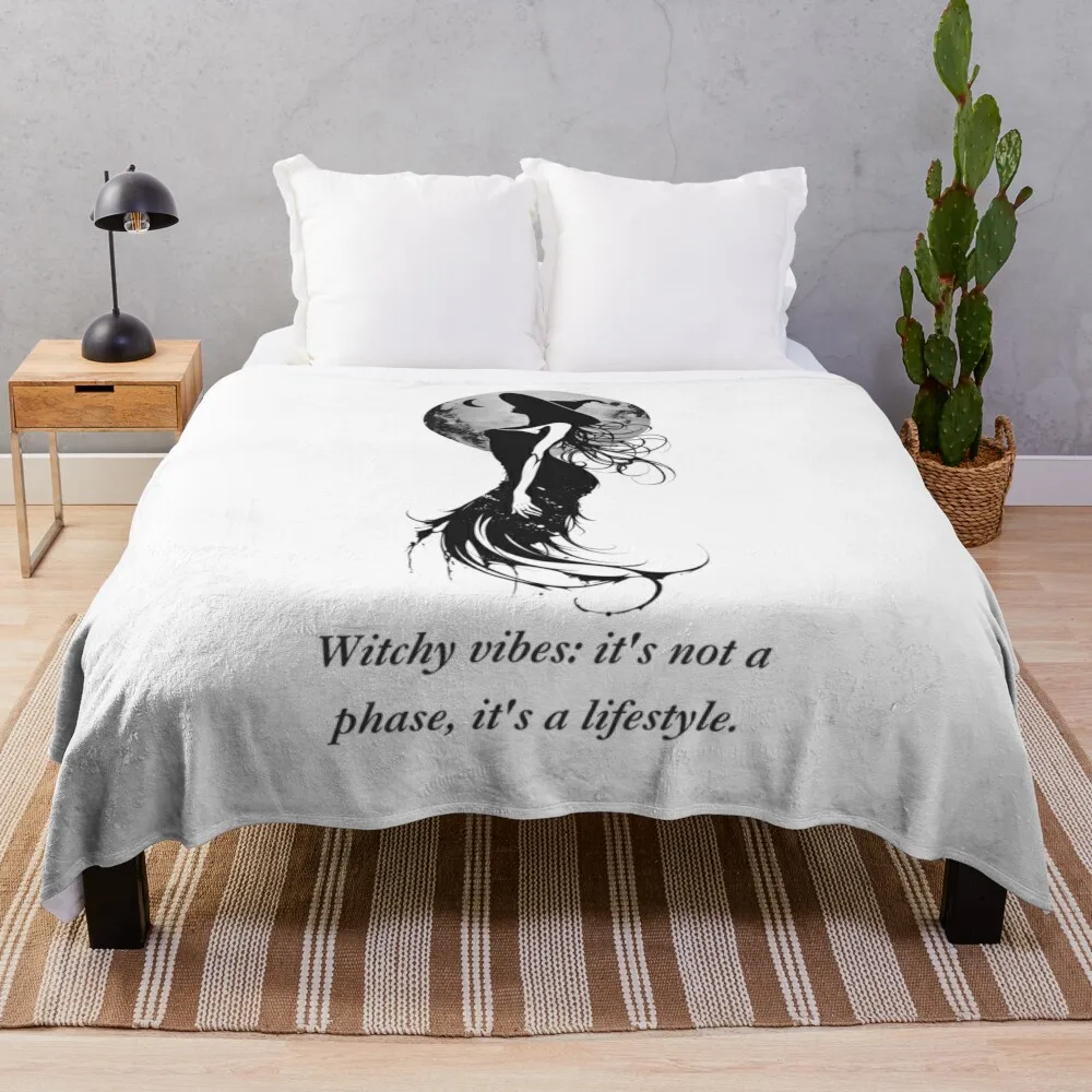 

Witchy Vibes T-Shirt: Embrace Your Inner Magic with Witchy Lifestyle Tee Throw Blanket Sofa Throw Softest Heavy Flannel Blankets