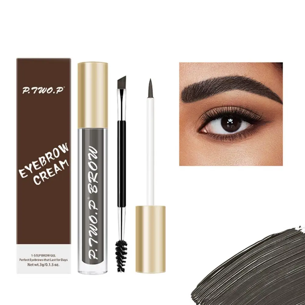 Eyebrow Gel Cream Waterproof Eyebrow Tattoo Shadow Makeup Tint Eyebrow Pen Eyebrow Long Lasting Eye Makeup Cosmetic O0u8