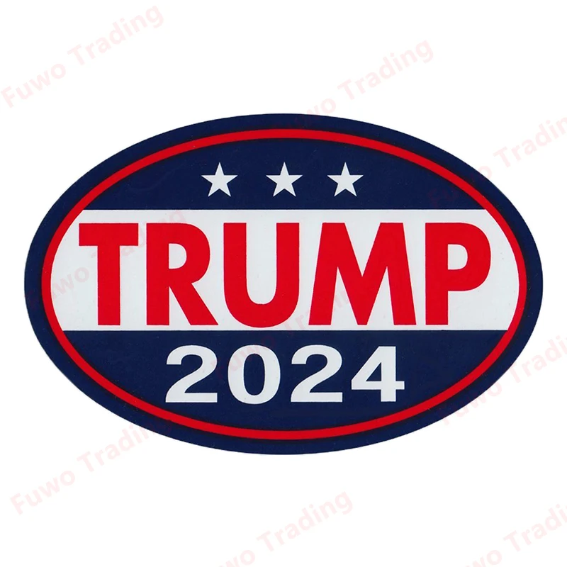 Hot selling TRUMP 2024 Car Stickers Waterproof Decal Auto Refrigerator Car Styling Motorcycle Decoration