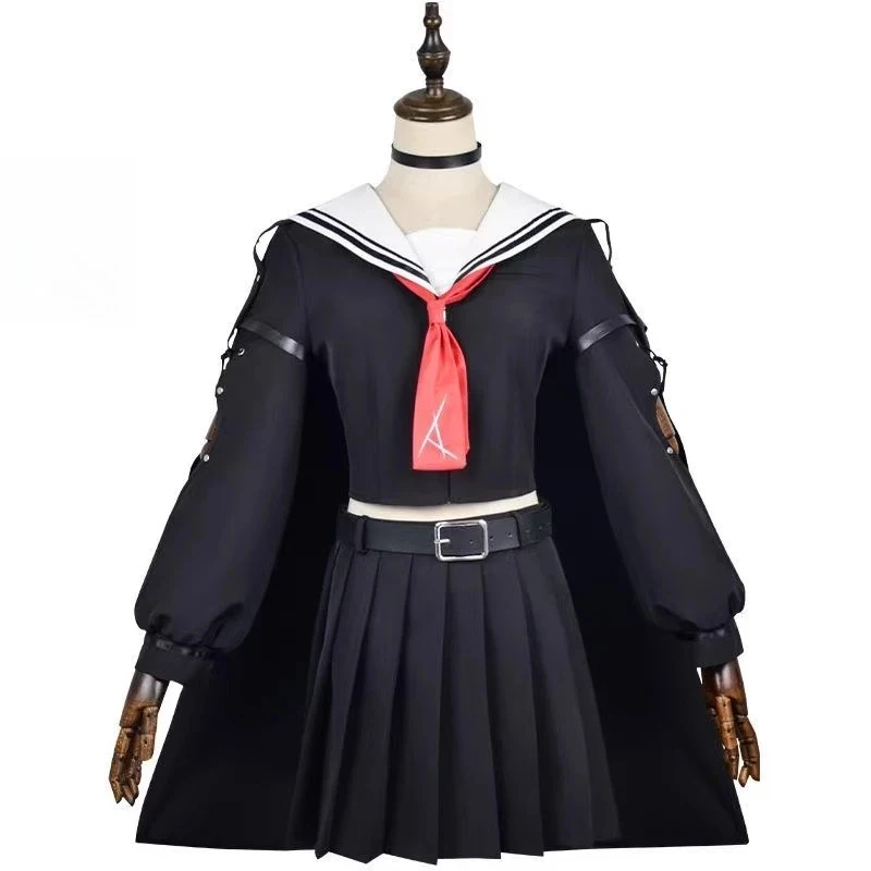 

COSAnime Umamusume Pretty Derby Manhattan Cafe Cosplay Costume Wig Ear Tail Battle Uniform Trench Skirt Women Set