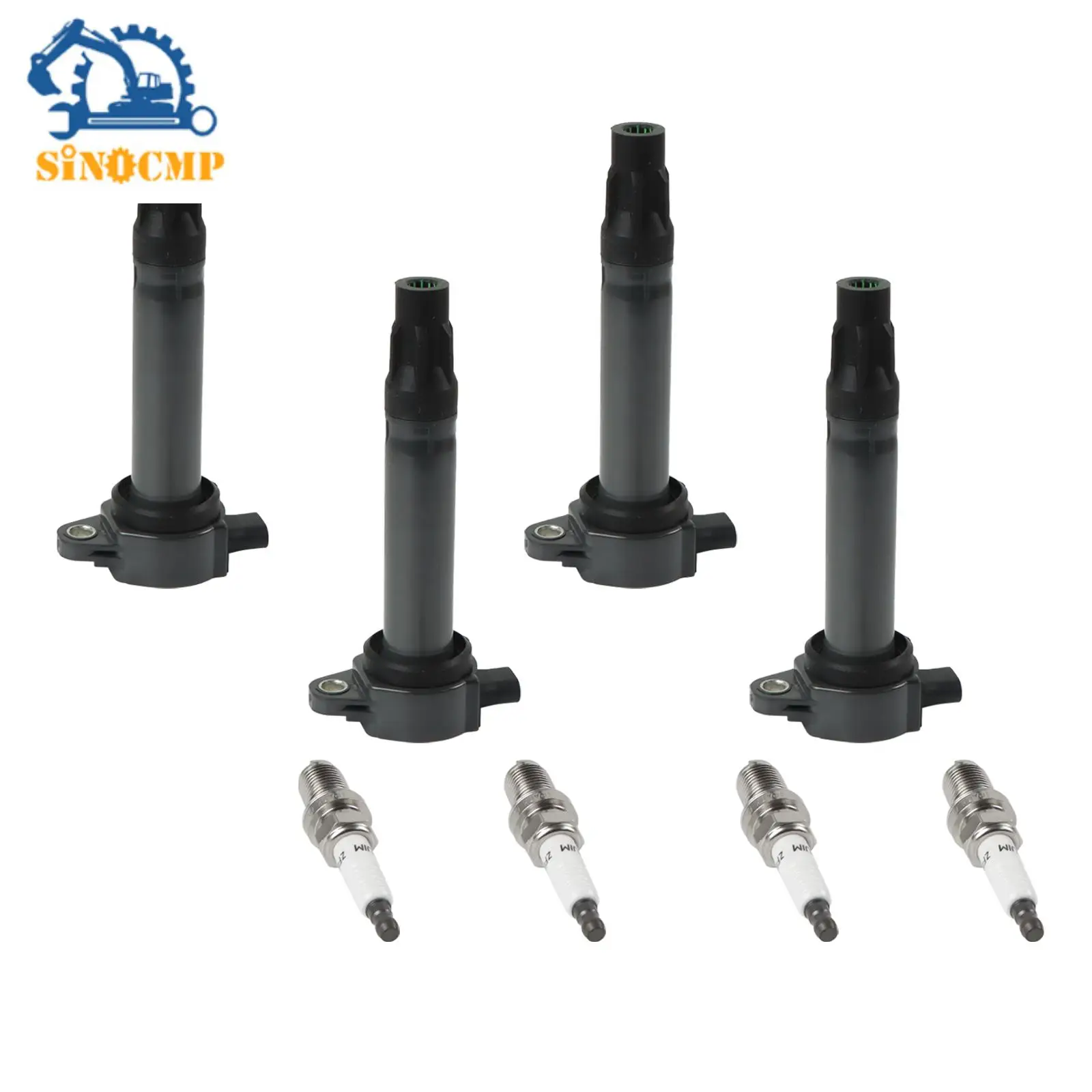 

4pcs Ignition Coils +4pcs Iridium Spark Plugs For Dodge Journey & Jeep Compass 2L 2.4L UF557 Automotive Professional Parts