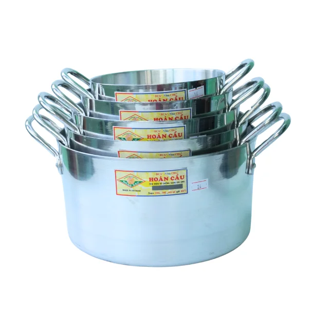 

Modern 5-Piece Aluminum Cookware Set 3-in-1 5-in-1 Home Use Factory Foreign Trade Sand Aluminium Pot 3-in-1 5-in-1 Options Metal