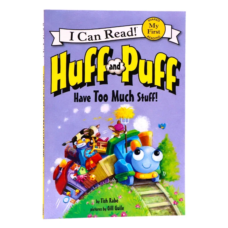 3 كتب/مجموعة، Huff and Puff My First I Can Read، كتب الأطفال الذين تتراوح أعمارهم بين 3 4 5 6 كتاب قراءة باللغة الإنجليزية، كتب مصورة HJ-030