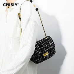 CHISIY Original handmade small fragrant style exquisite bead European and American chain elegant single shoulder crossbody bag