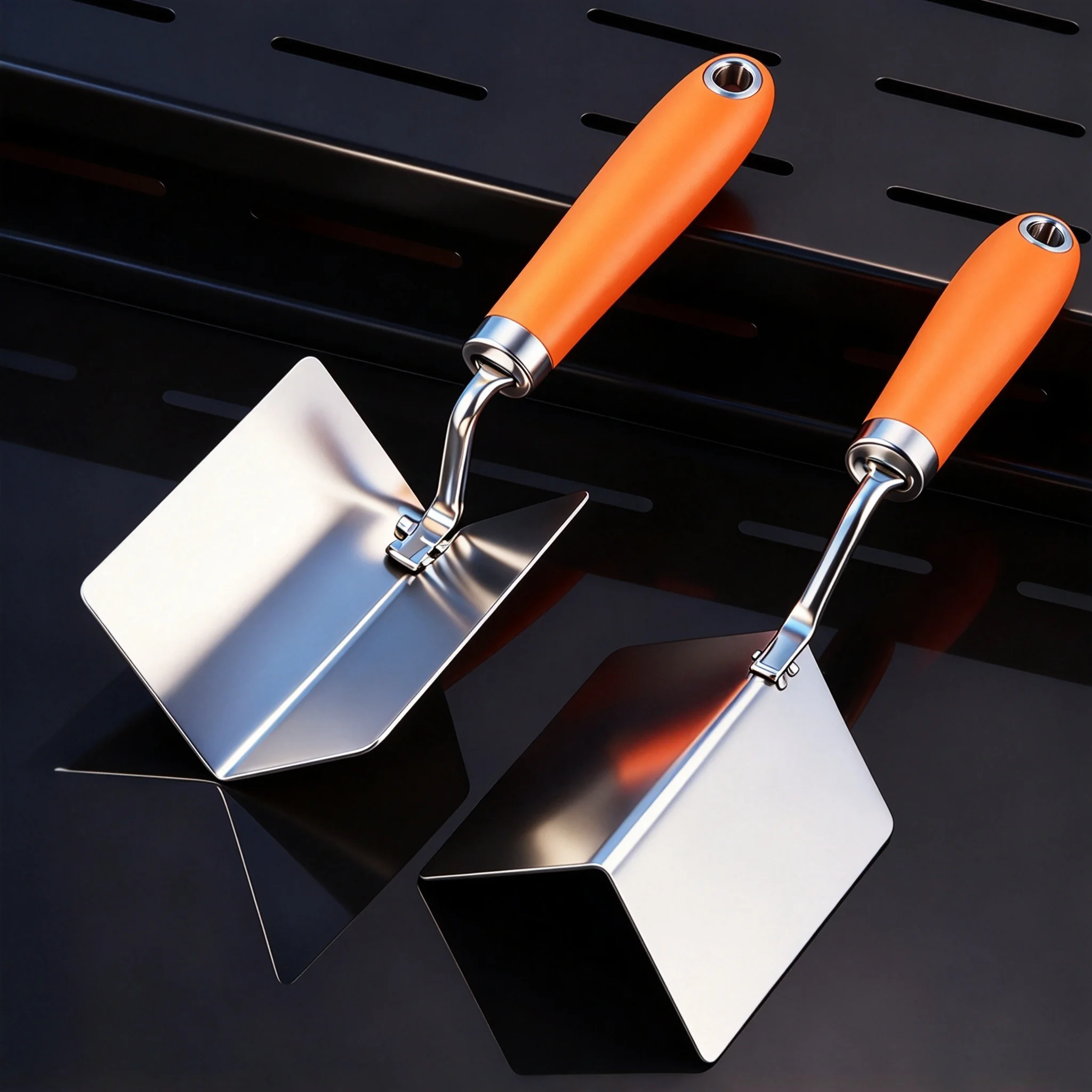 Stainless Steel Inside & Outside Corner Trowel Set, Drywall Plastering Corner Finishing Tool