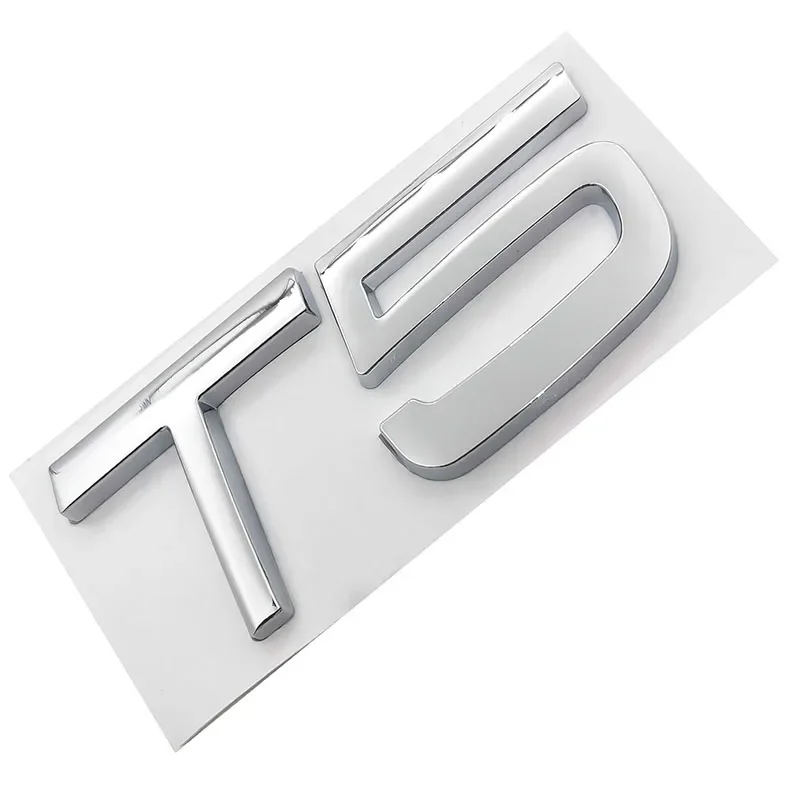 3D Metal T5 T6 AWD LOGO Emblematy Odznaki Naklejka samochodowa Litera Naklejka Stylizacja samochodu Dla Volvo XC60 XC90 S60 S80 S60L V40 V60 Błotnik