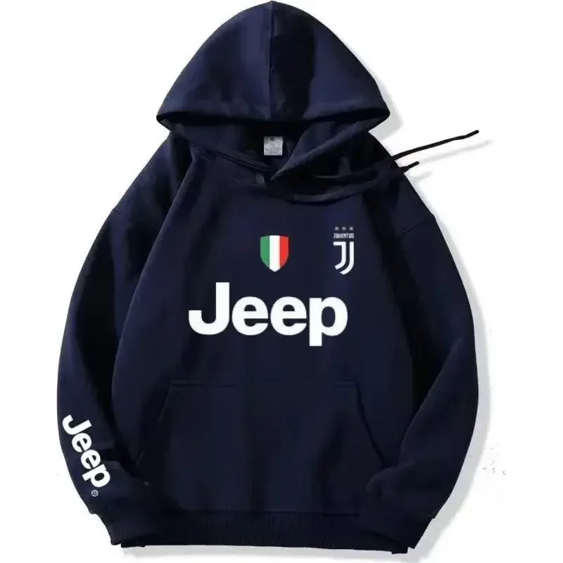

2026 New Jeep Spring Autumn Men's Hoodie, High-Quality Thick Printed Long Sleeve Sweatshirt, Loose Casual Versatile Top