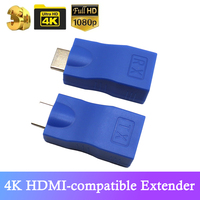 4K HD HDMI-compatible Extender RJ45 LAN Network Extension Transmitter Receiver TX RX Cat5e CAT6 Ethernet Cable 30m