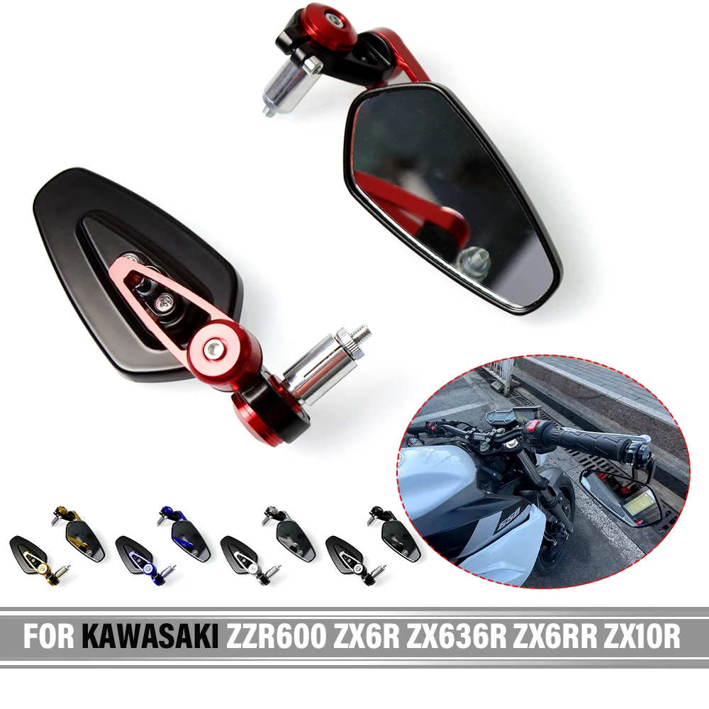 

7/8" 22mm Motorcycle Rearview Side Mirrors Universal Scooter Bar End Handlebar Mirror For CF For Harley For Yamaha For Honda