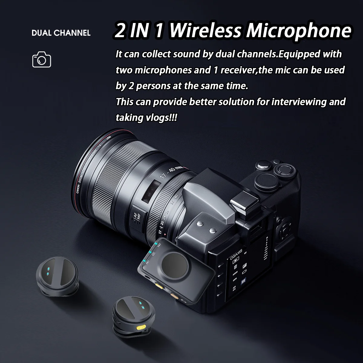 SX21 ワイヤレスラベリアマイク 充電ケース付き Android 用ピンマイク ライトニングカメラ ミニカラーマイク 多くのシーンに対応