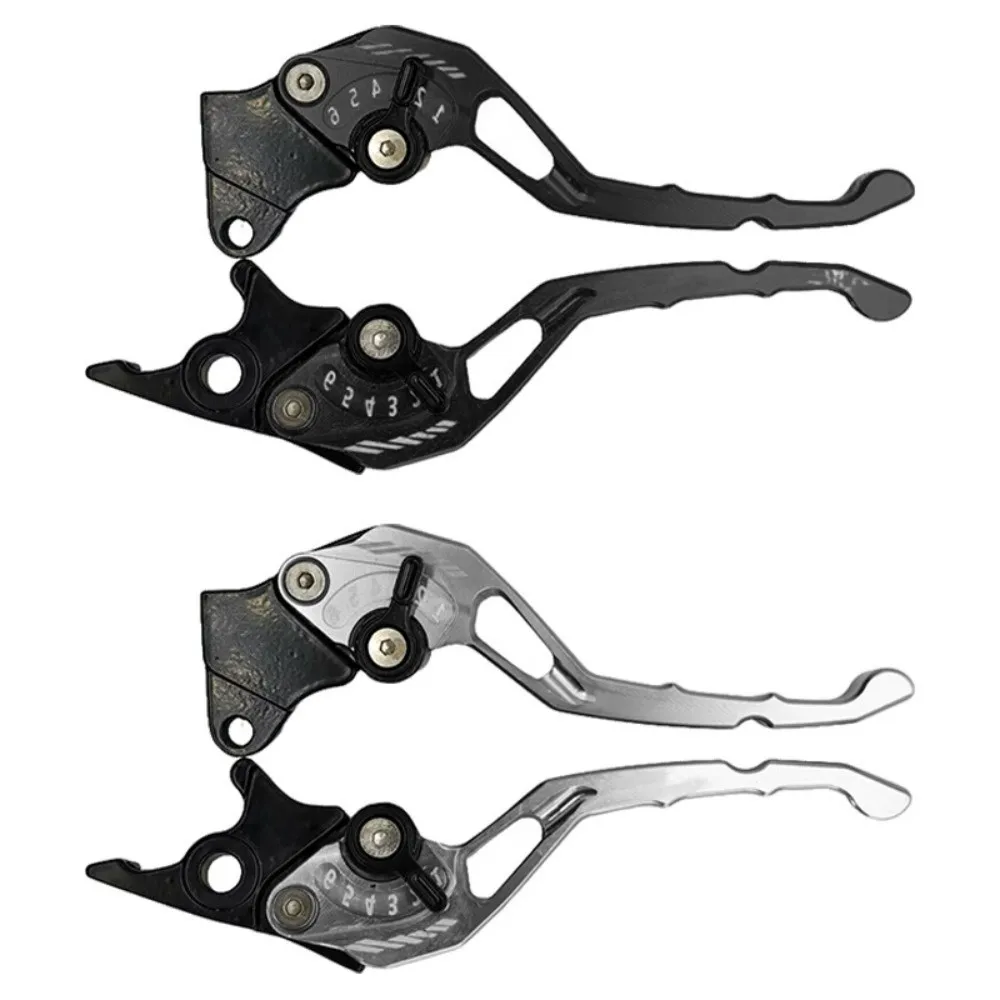 New CNC Motorcycle Brake Lever Aluminium Alloy Adjustable Brake Handle Dual Disc Disc Brake Modified Parts