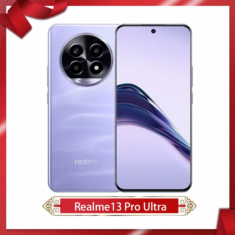 هاتف محمول Realme 13 Pro Ultra 5G جديد بشاشة 6.7 بوصة OLED Snapdragon7s Gen2 5200 Mah 45W كاميرا فائقة الشحن 50 ميجابكسل NFC OTA