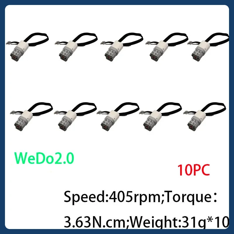 

5-20 шт./лот, функции питания, электрические детали, совместимые с 21980 45303 средним двигателем WeDo 2,0, для 45300 STEM Core Set Smart Hub