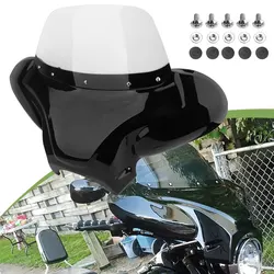 Universal Motorcycles Front Outer Batwing Fairing Cowl w/Windshield For Harley Yamaha Honda Suzuki