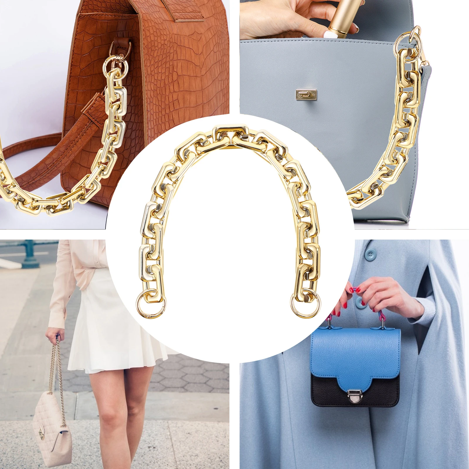 

1Pcs Cloud Bag Chain Acrylic Stylish Replacement Shoulder Strap DIY Purse Decoration Fashionable Handbag Strap for Women