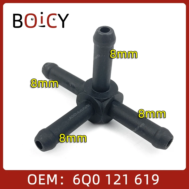

6Q0121619 6Q0 121 619 Фланец охлаждающей жидкости BOICY 8x8x8x8 для Caddy Golf Jetta Polo Touran Audi A3/S3 Octivia Toledo Altea 6Q0121619 6Q0 121 619