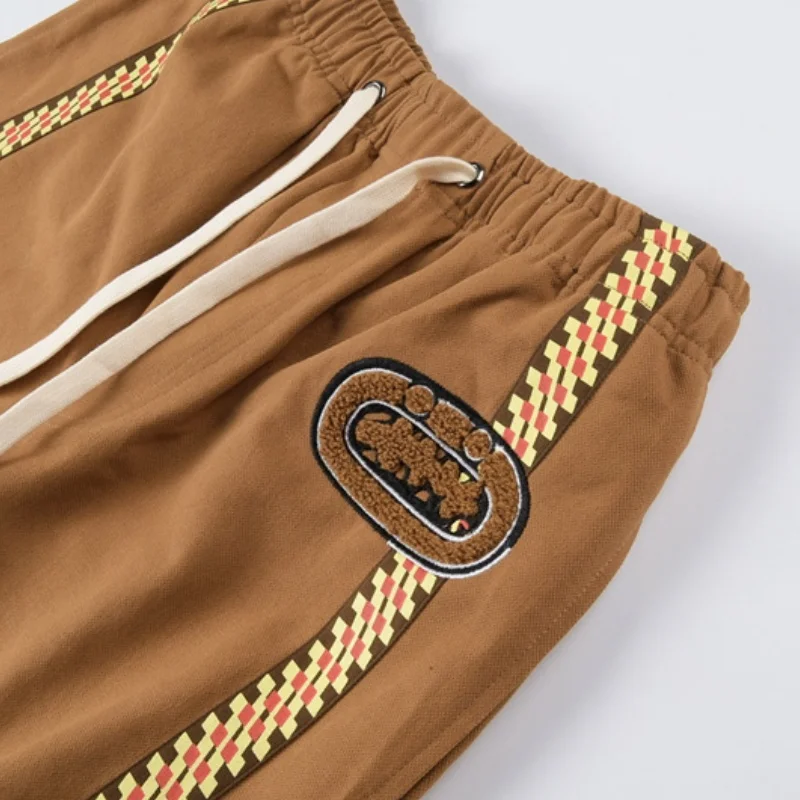 Vintage Striped Plaid Cactus Jack Shorts Men Women Drawstring Elasticated Waist Casual Loose Sports Pants