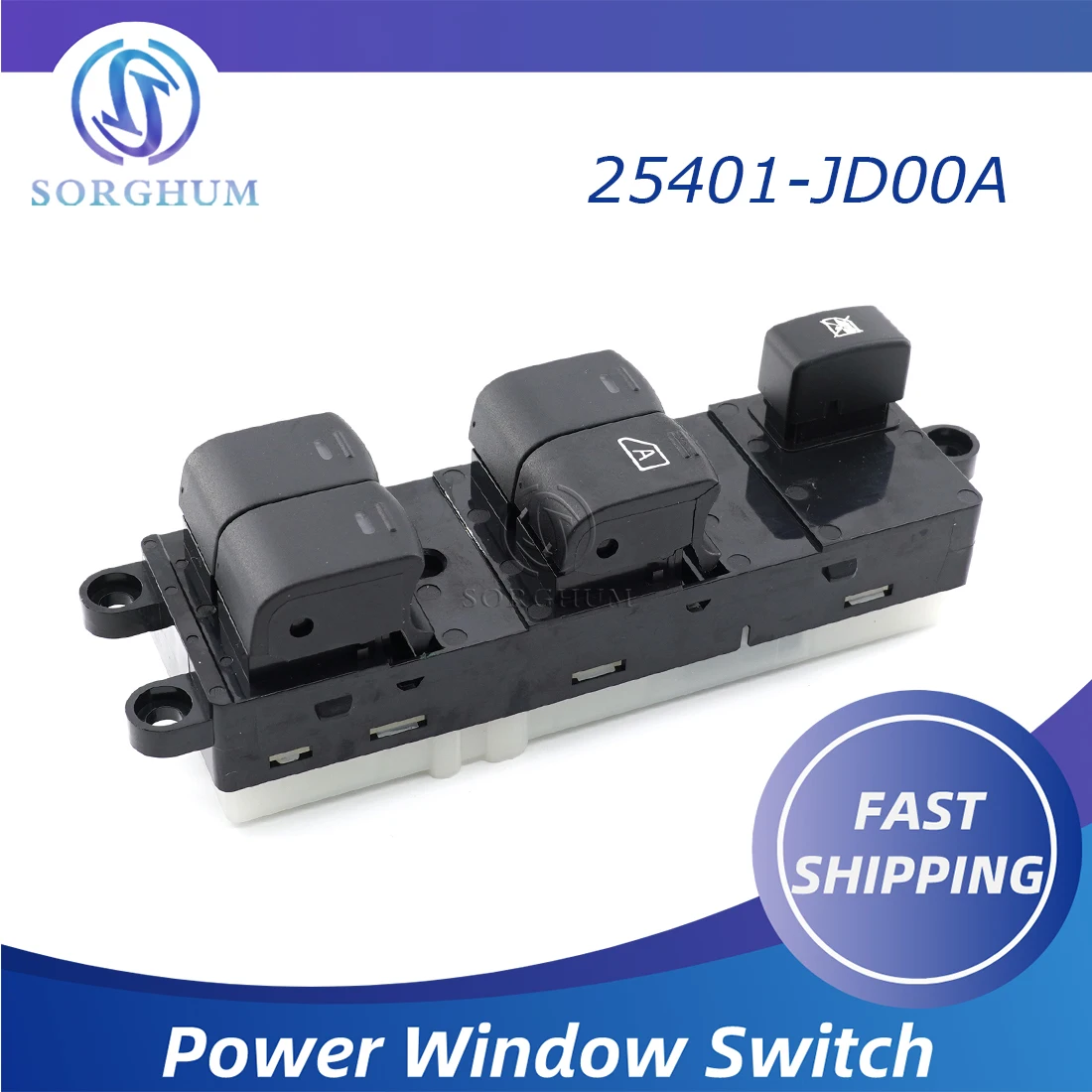 

25401-JD00A 25401-EB30B Front Right Master Electric Power Window Switch For Nissan Navara D40 Qashqai Pathfinder 2004-2016