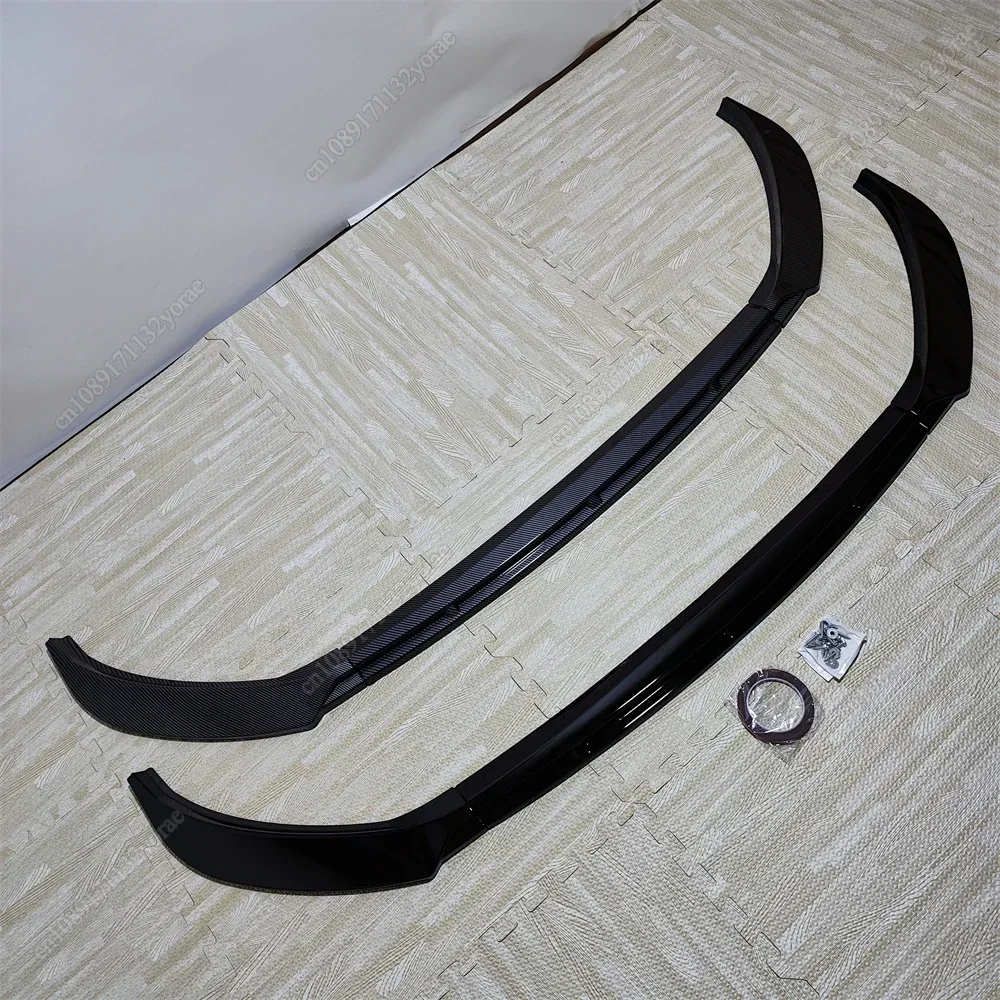 For Seat Ibiza MK5 Standard/FR 2017-2026+ Car Front Bumper Lip Lower Diffuser Splitter Canard Spoiler Body Kit Tuning ABS Black