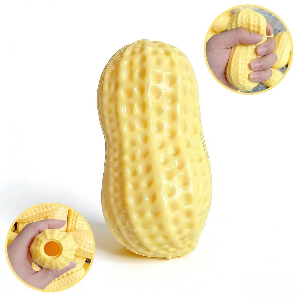 Empty Fillable Simulated Peanut Squeeze Toy Slow Rebound Stress Relief Decompression Toy Soft Sensory Toy Party Favors Gift