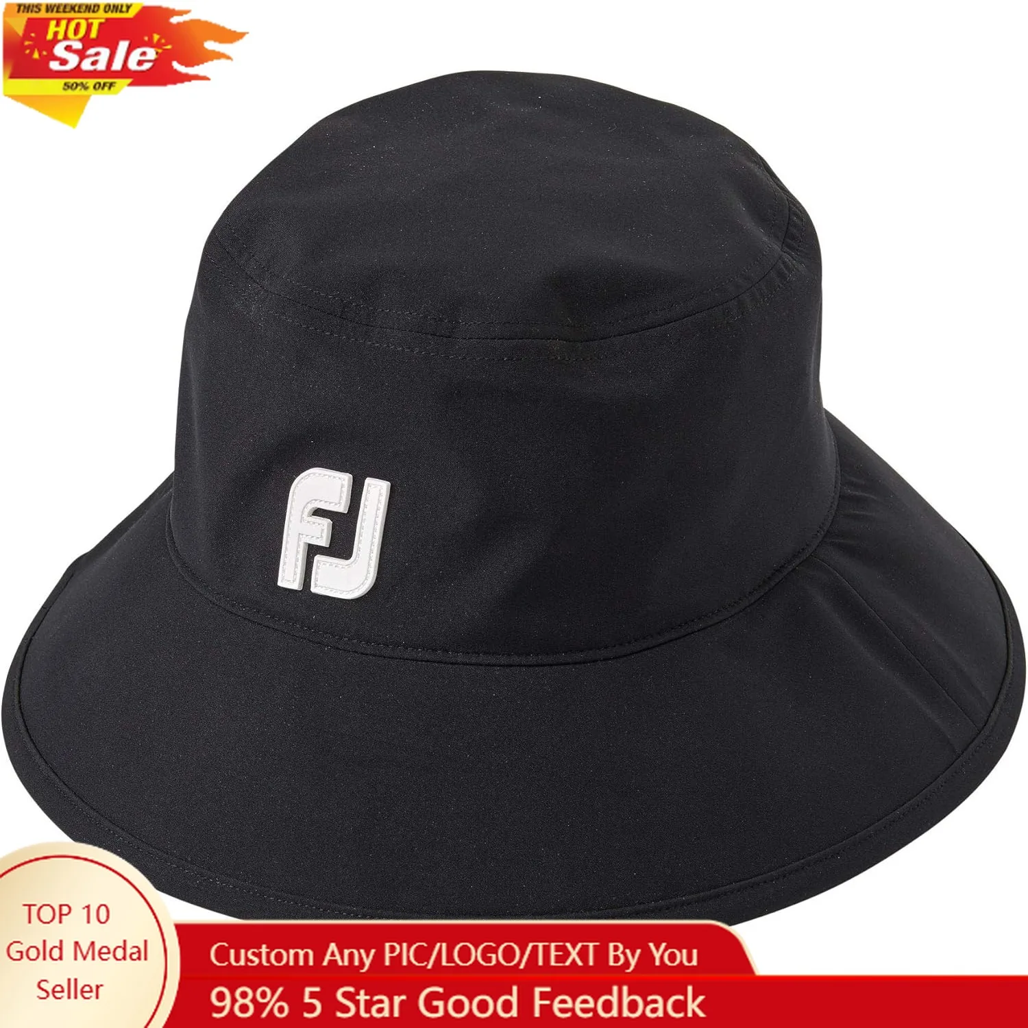 

FootJoy DryJoys Tour Black Rain Bucket Hat