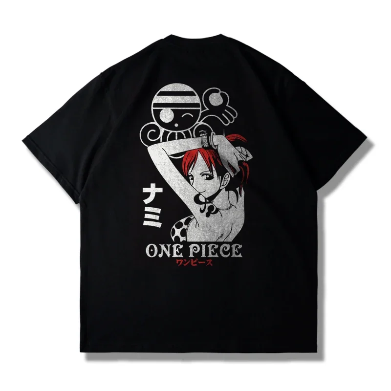 

Japanese Animation Cartoon One Piece Joint Luffy Short-sleeved T-shirt for Men and Women in Summer Loose Casual Fashion INS