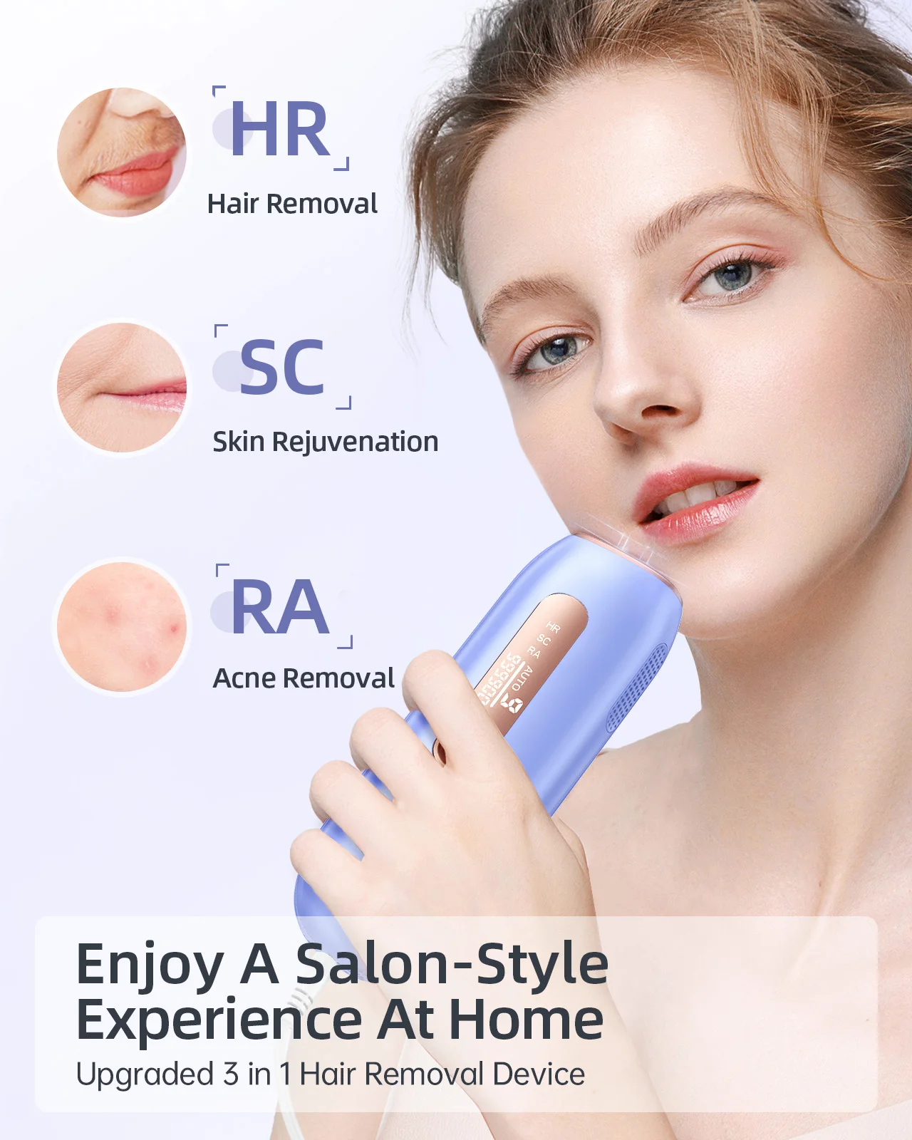 레이저 제모 999999 + 4주 안에 몸과 얼굴에 안전한 모발 감소 효과를 지속적으로 제공하는 IPL 장치 플래시